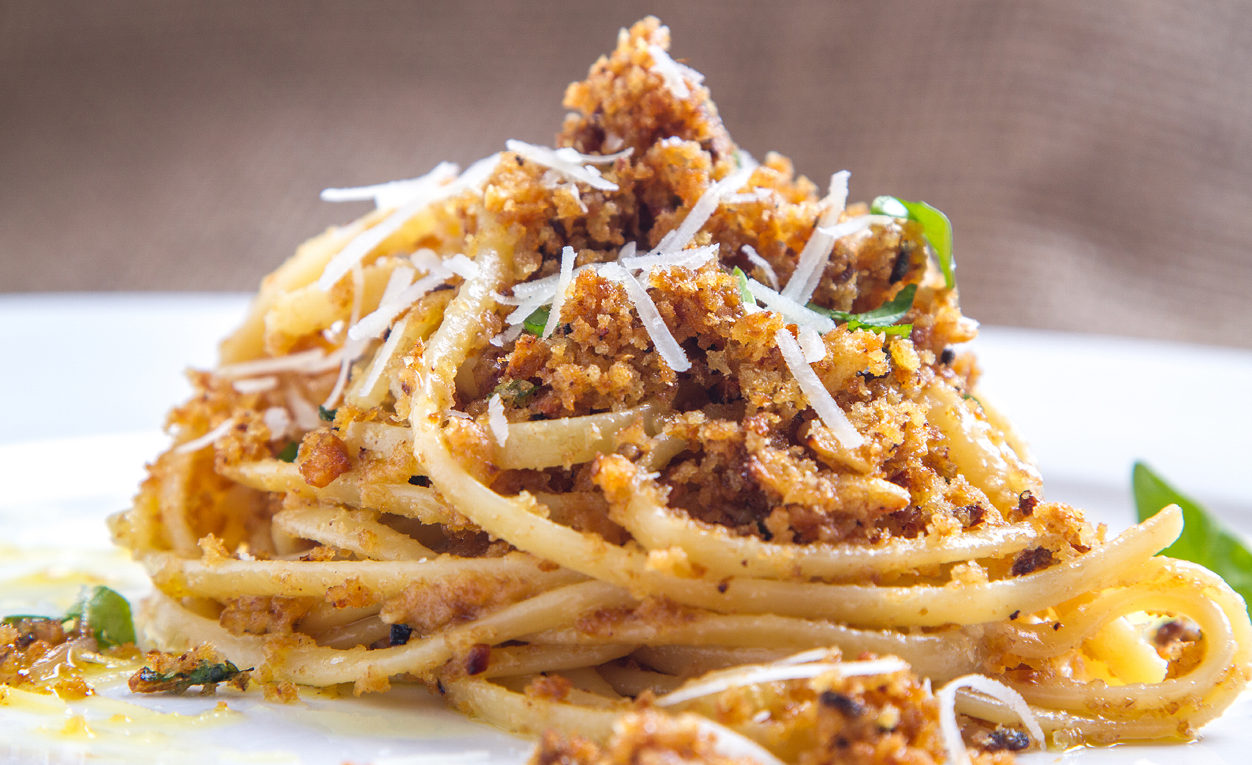 Pasta Ca Muddica - Špagety s ančovičkama a strouhankou